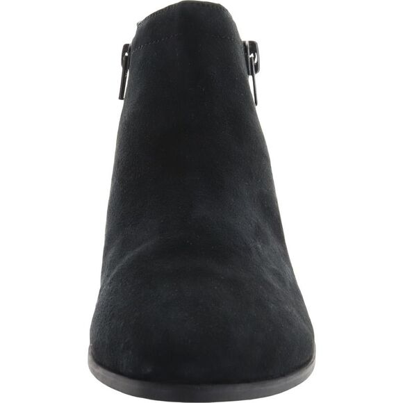 Naturalizer Womens Blair Black Zipper Suede Ankle Boots Shoes NWOB - Picture 3 of 4